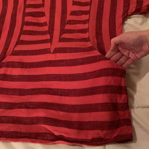 Soft Surroundings Linen Blend! Fun details like POCKETS and Exposed Zipper! - Picture 5 of 9